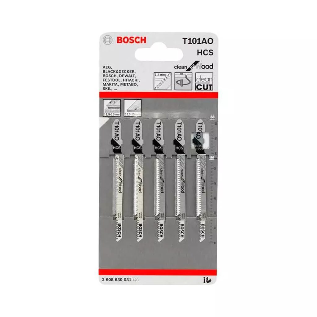 SEGUETA P/SIERRA CALADORA T. T AAC 050 MM X 19 DPP P/MADERA (BASIC FOR WOOD) (5 PZAS), BOSCH