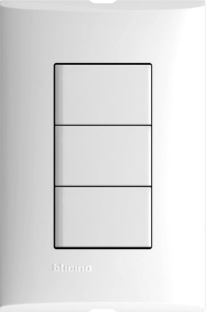 APAGADOR ELECTRICO CON PLACA TRIPLE 10A 127V, FORZA