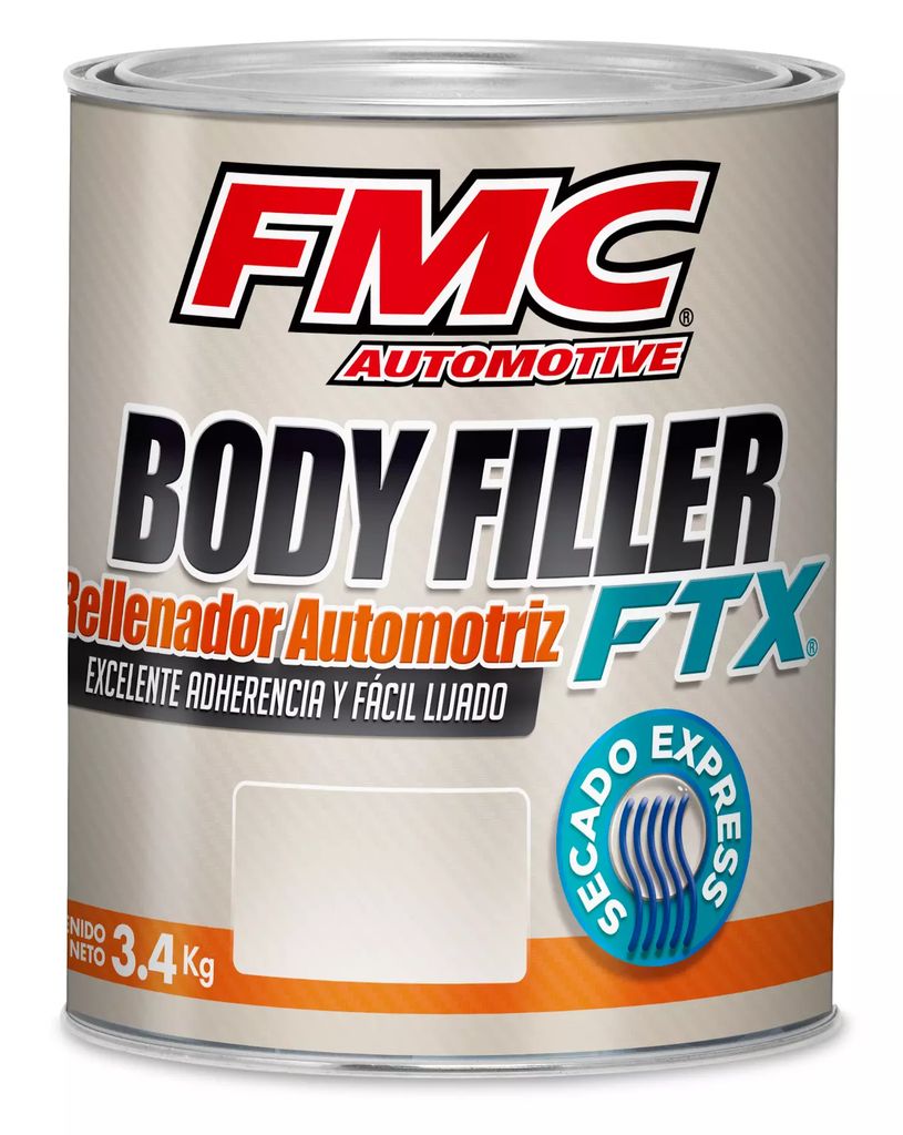 RELLENADOR AUTOMOTRIZ SECADO EXPRESS 3.4 KG (BODYFILLER FTX), FMC
