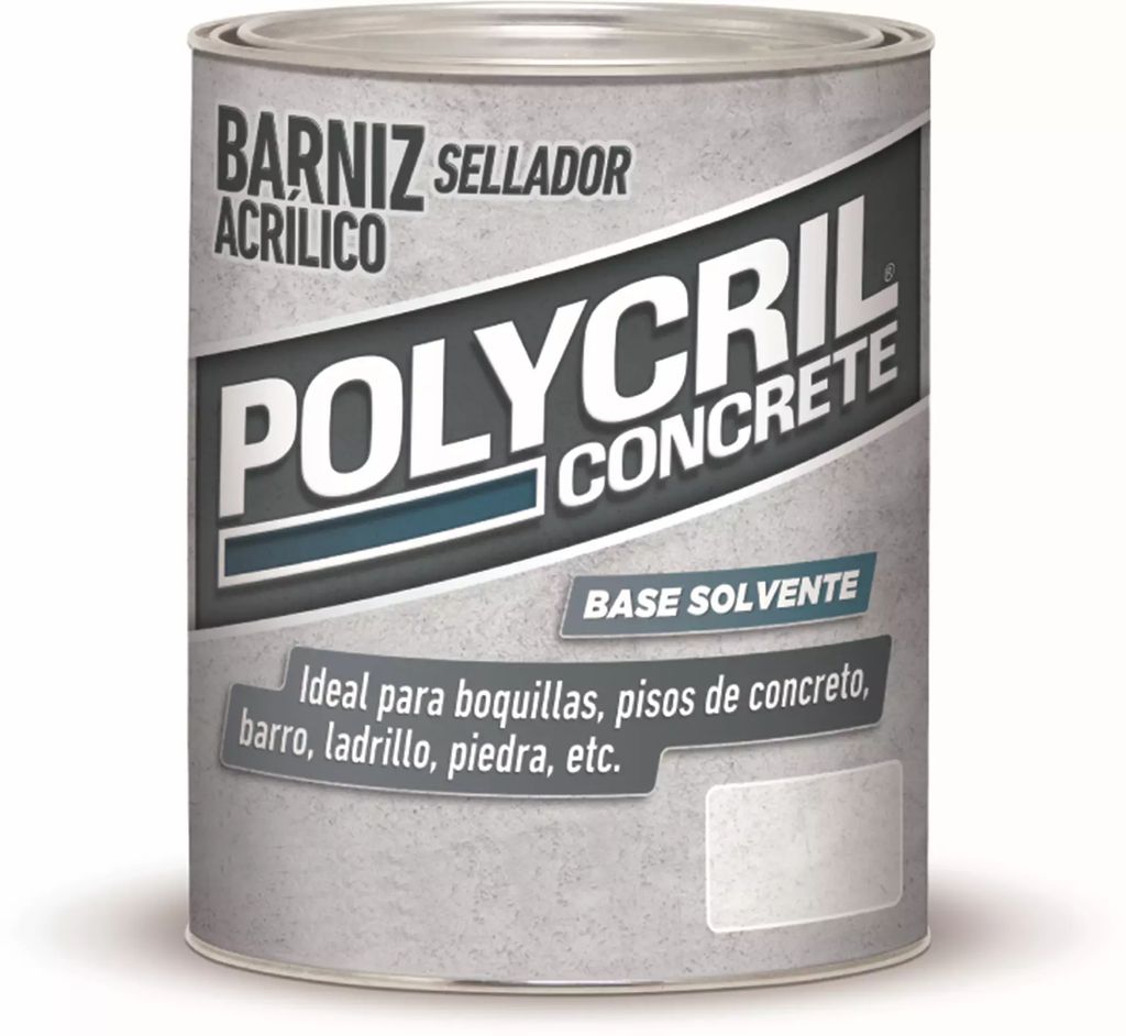 BARNIZ SELLADOR ACRILICO TRANSPARENTE ABASE SOLVENTE 01 LT (POLYCRIL CONCRETE), FMC