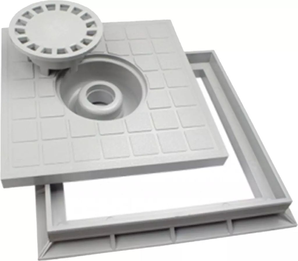 TAPA P/ REGISTRO 30CMx 30CM PVC C/COLADERA SIFON, COFLEX