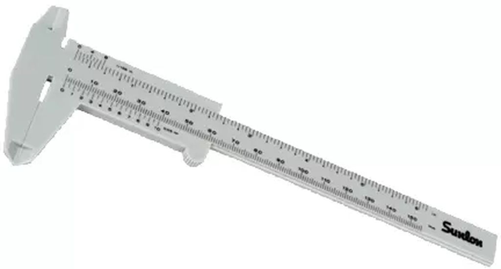 CALIBRADOR VERNIER CADENA PLASTICO 0-6", CADENA