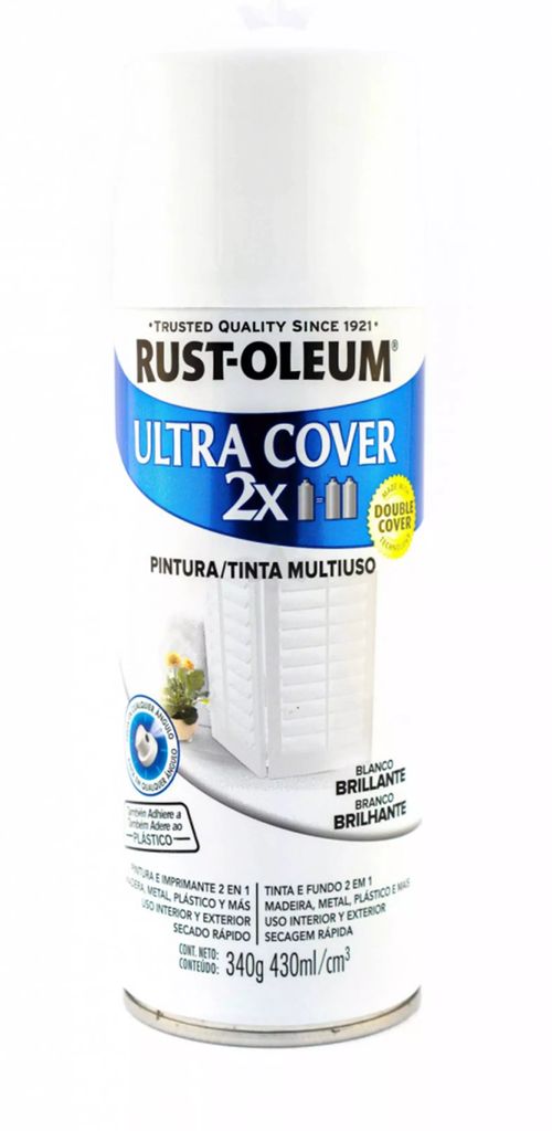 PINTURA EN AEROSOL 430ML BLANCO BRILLANTE (ULTRA COVER 2X), RUST OLEUM