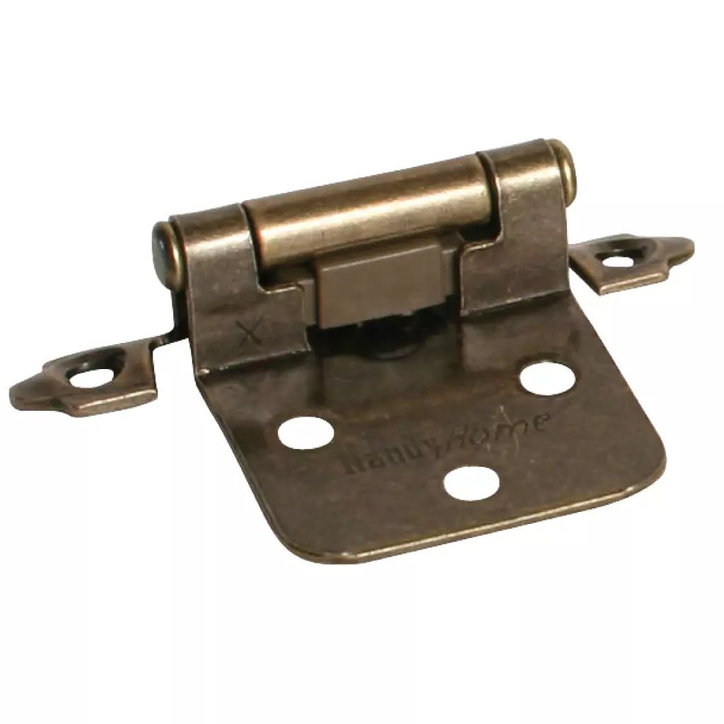 BISAGRA TIPO AMERICANO LATON ANTIGUO CON TORNILLOS BOLSA C/2 PIEZAS, HANDYHOME