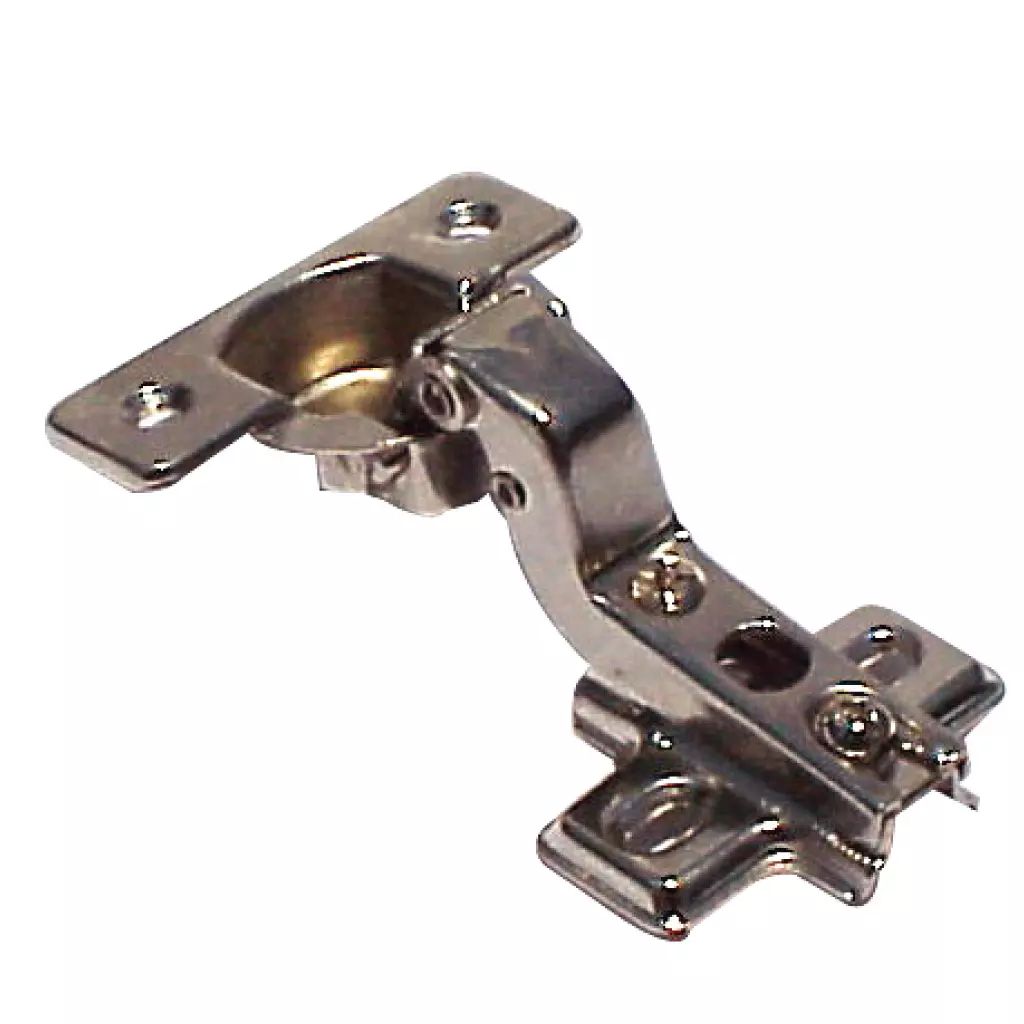 BISAGRA BIDIMENSIONAL 110° COB. MEDIA NIQUELADO CON TORNILLO (BOLSA CON 2 PZAS), HANDYHOME