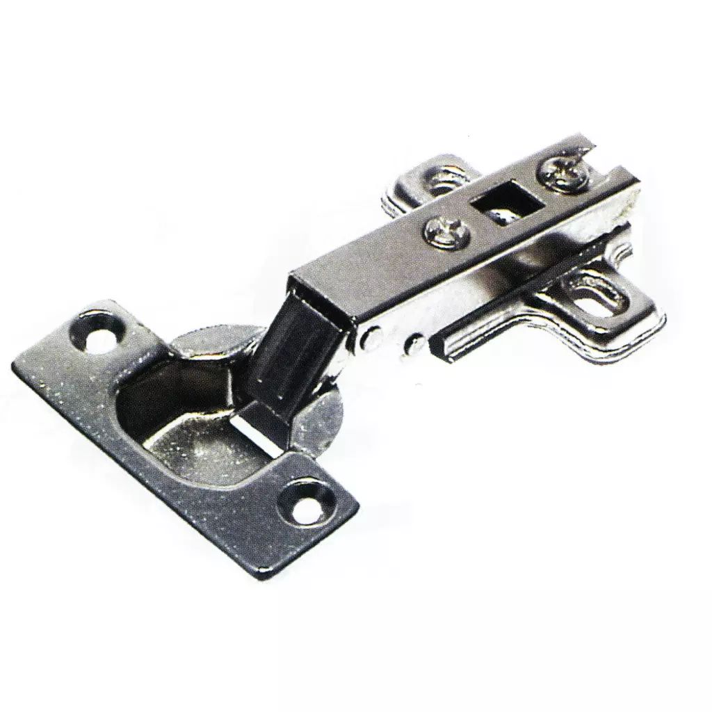 BISAGRA BIDIMENSIONAL 110° COB. COMPLETA NIQUELADO CON TORNILLO (BOLSA CON 2 PZAS), HANDYHOME