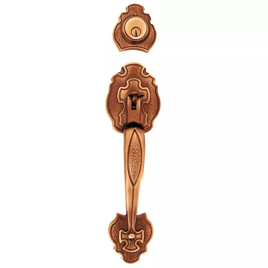 CERRADURA DE GATILLO LLAVE/LLAVE COBRE ANTIGUO TRIPOLI, DEXTER