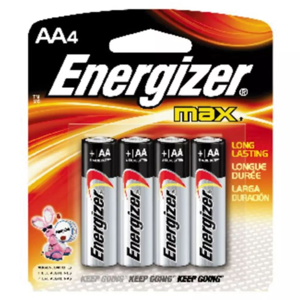 PILA ALCALINA AA ENERGIZER MAX C/4 PZAS BLISTER, ENERGIZER