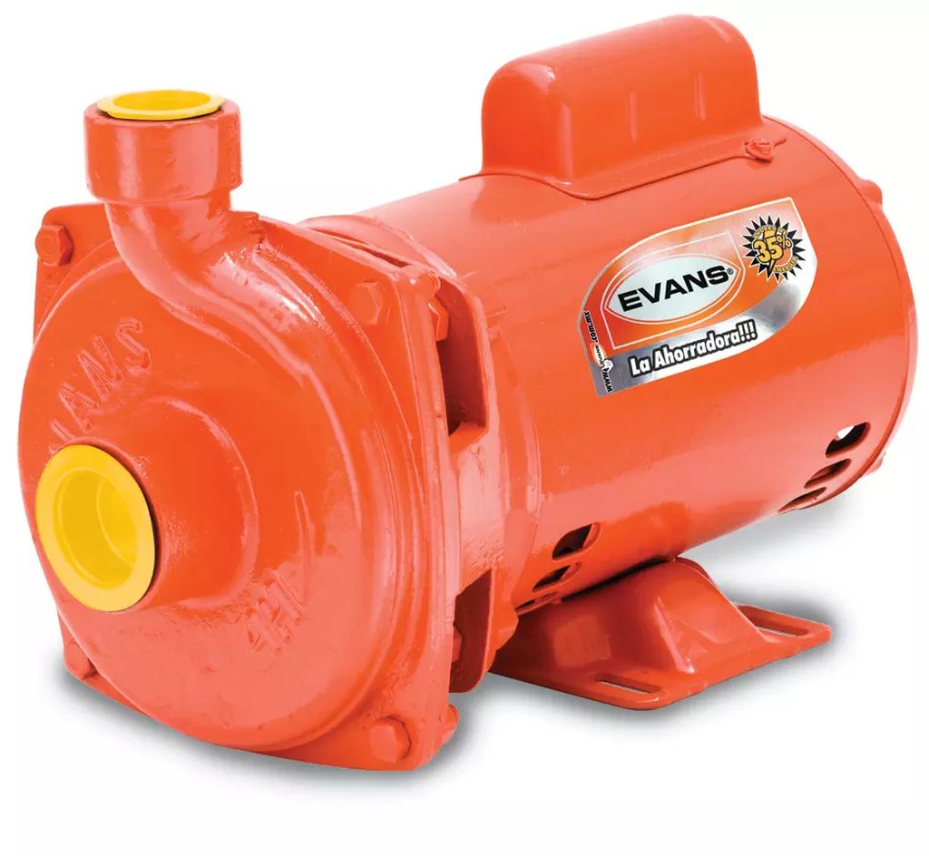 BOMBA CENTRIFUGA 1.1/2 HP 1" X 1" 220V ALTURA 22MT IMPULSOR DE NYLON, EVANS