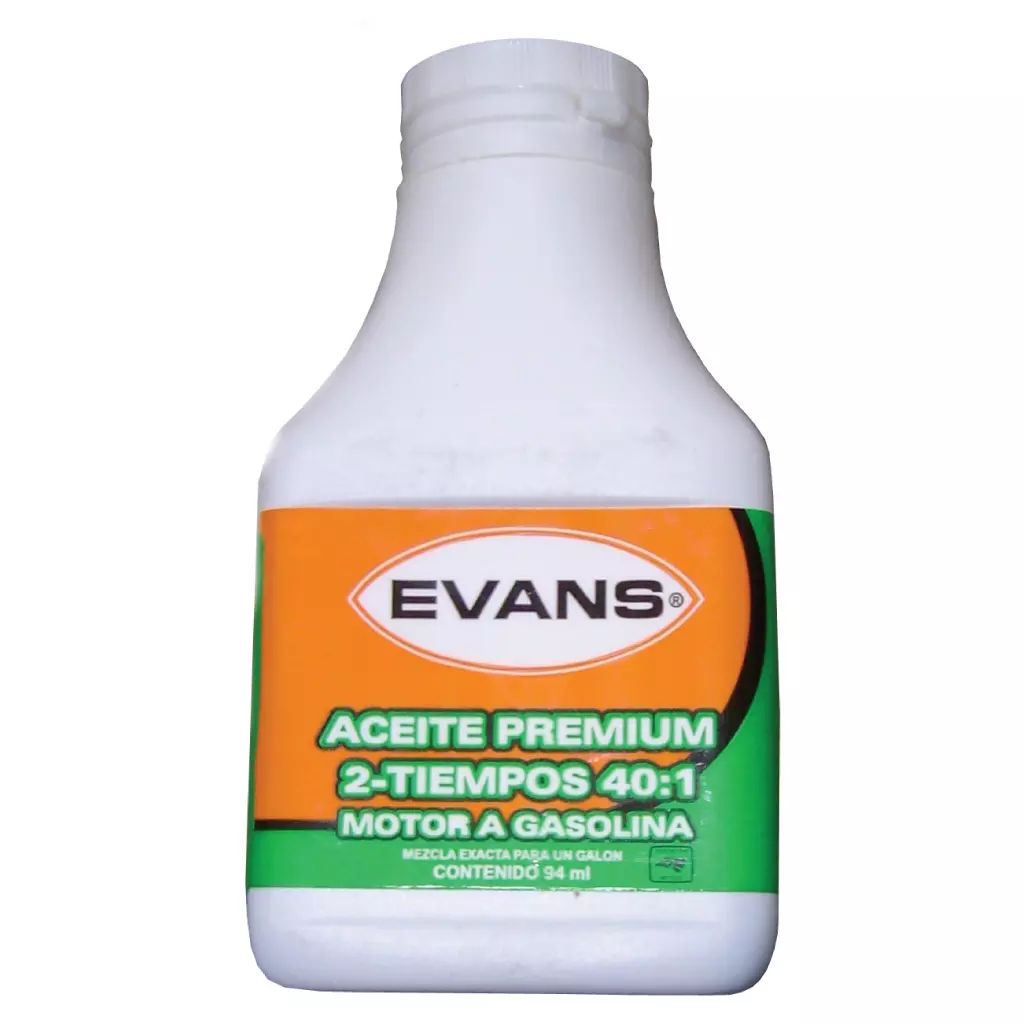 ACEITE PARA MOTOR 2 TIEMPOS LIQUIDO 095 ML (3.21 OZ) (PREMIUN 40:1), EVANS