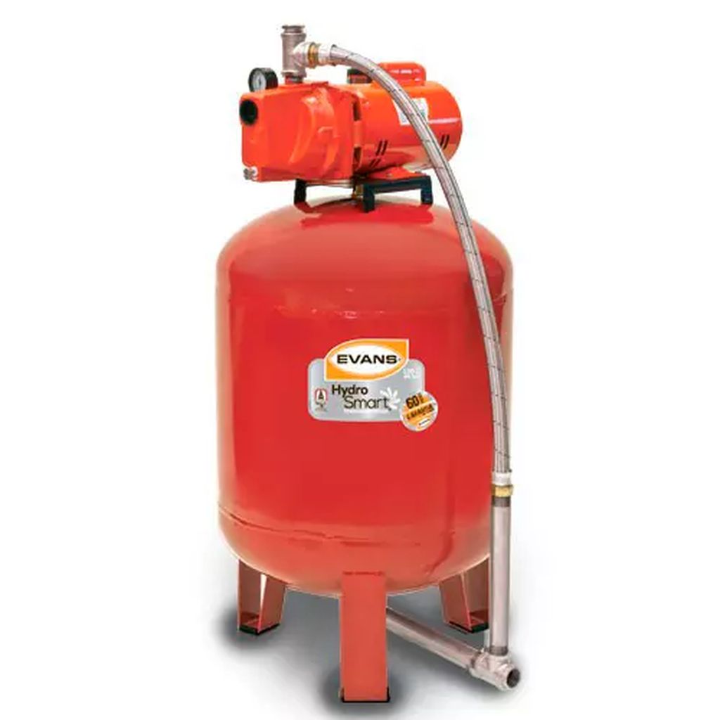 HIDRONEUMATICO VERTICAL 1HP 170LT BOMBA JET 1HP SUCC/DESCAR 1.1/4"X1", EVANS
