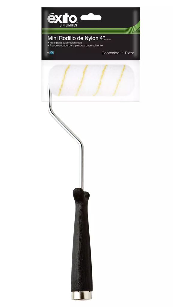 RODILLO COMPLETO NYLON 4", EXITO
