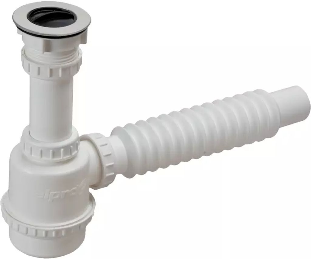 CESPOL PARA FREGADERO FLEXIBLE DE 9½" Y TUBO CEJA DE 4" CHICO SIN CUBIERTA, ELPRO