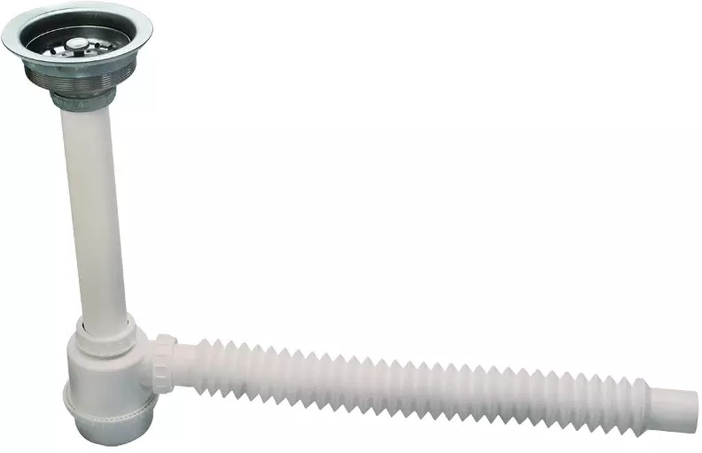 CESPOL P/FREGADERO EXTRALARGO C/CONTRACANASTA MET. TUBO FLEXIBLE D/19" Y TUBO CEJA D/10", ELPRO
