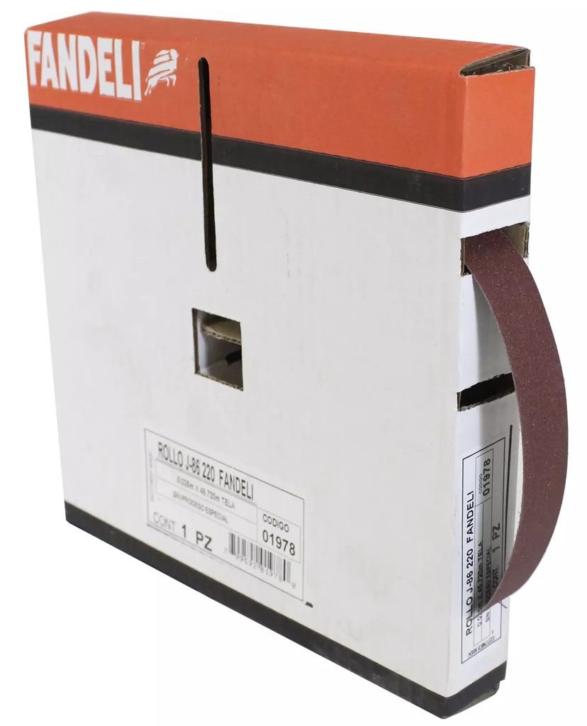 ROLLO DE LIJA P/PLOMERO G220 1"X45.72MT (J-86 ALO), FANDELI