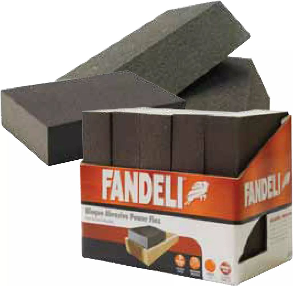 LIJA ESPONJA BLOCK 4 LADOS G150 2.3/4"X3.3/4X1" (69MMX97MMX25MM) MAD-MET-LAC-PINT-MET NO FERR-PLAST, FANDELI