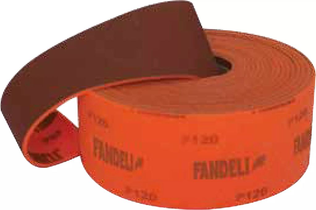 LIJA ESPONJA ROLLO G120 4.1/2" X 10 MT X 5MM RESPALDE DE TELA MAD-MET-LAC-PINT-NO FERR-PLAST (JF87), FANDELI