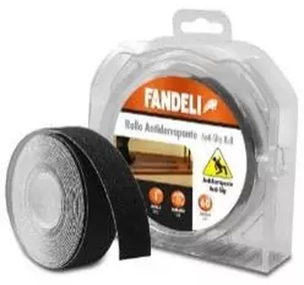 CINTA ANTIDERRAPANTE ROLLO 0.025X6M GRIS, FANDELI