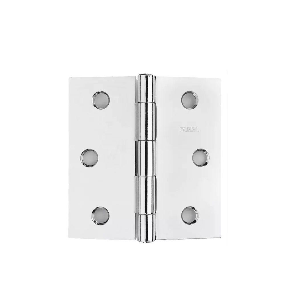 [F5 51A300] BISAGRA LIGERA CUADRADA 3" (74MM) ACERO PULIDO PERNO SUELTO MEDIA BOLA SIN TORNILLOS, FANAL