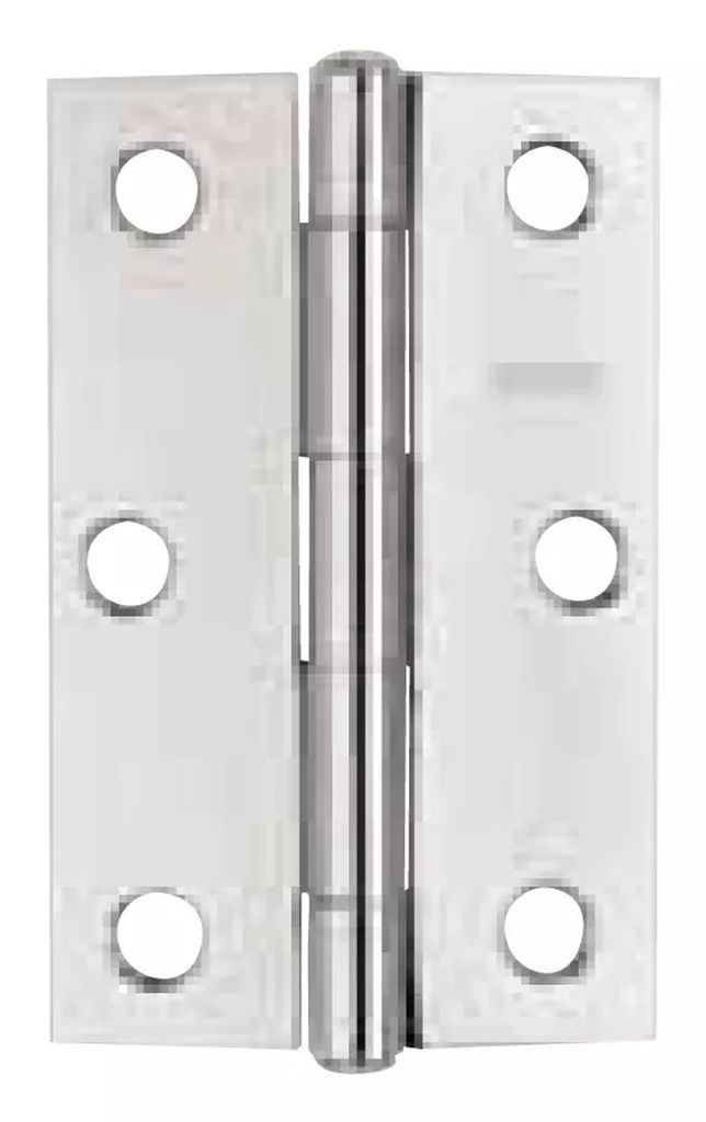 BISAGRA LIGERA RECTANGULAR 1" X 1" (25MM X 25MM) ACERO PULIDO SIN TORNILLOS, FANAL