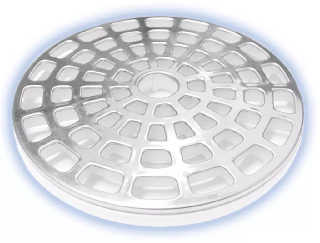 COLADERA PARA PISO REDONDA UNIVERSAL CON REJILLA DE ACERO INOXIDABLE, FLEXIMATIC