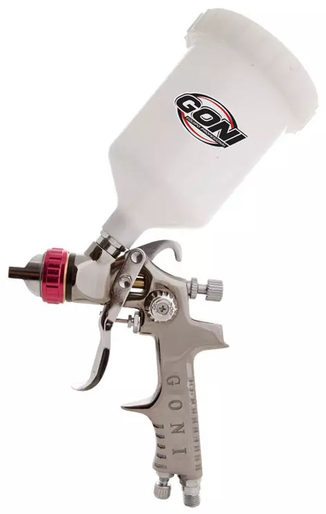 PISTOLA PARA PINTAR DE GRAVEDAD VASO PLASTICO 600 ML MAT.MAYOR VISCOSIDAD, GONI