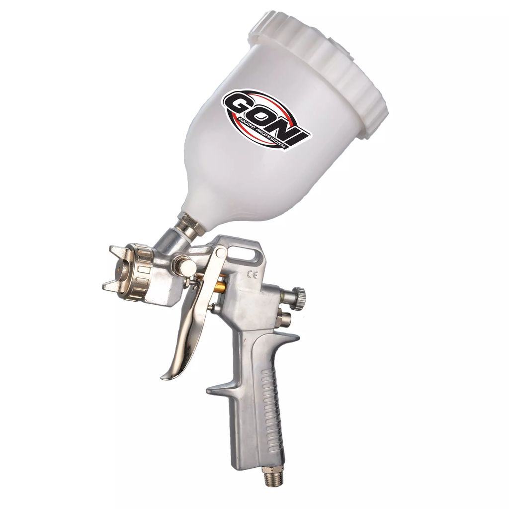 PISTOLA PARA PINTAR DE GRAVEDAD VASO PLASTICO 600ML BOQUILLA 1.5 MM MULTIPROYECTOS, (Sustituto de los codigos 70, 70k y 77), GONI