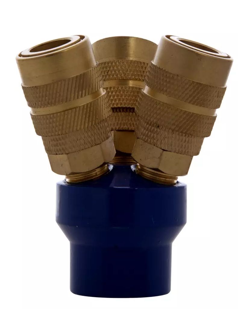 COPLE PARA MANGUERA DE AIRE RAPIDO 1/4" 3 SALIDAS, GONI