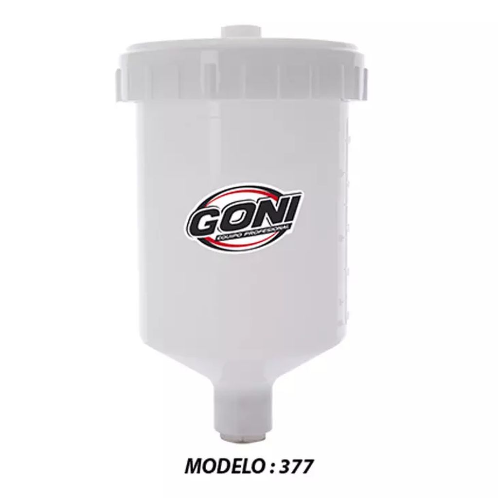 VASO DE PLASTICO 600CC HEMBRA P/PISTOLA MOD.70,351,384,570,574,577,33000, GONI