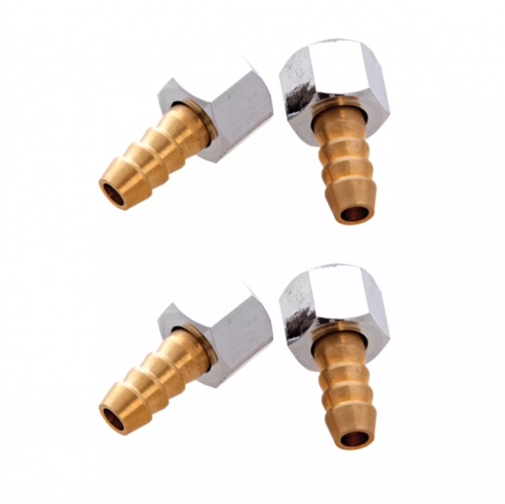 CONEXIONES PARA MANGUERA DE AIRE 1/4" DE ACERO (4 PZAS), GONI