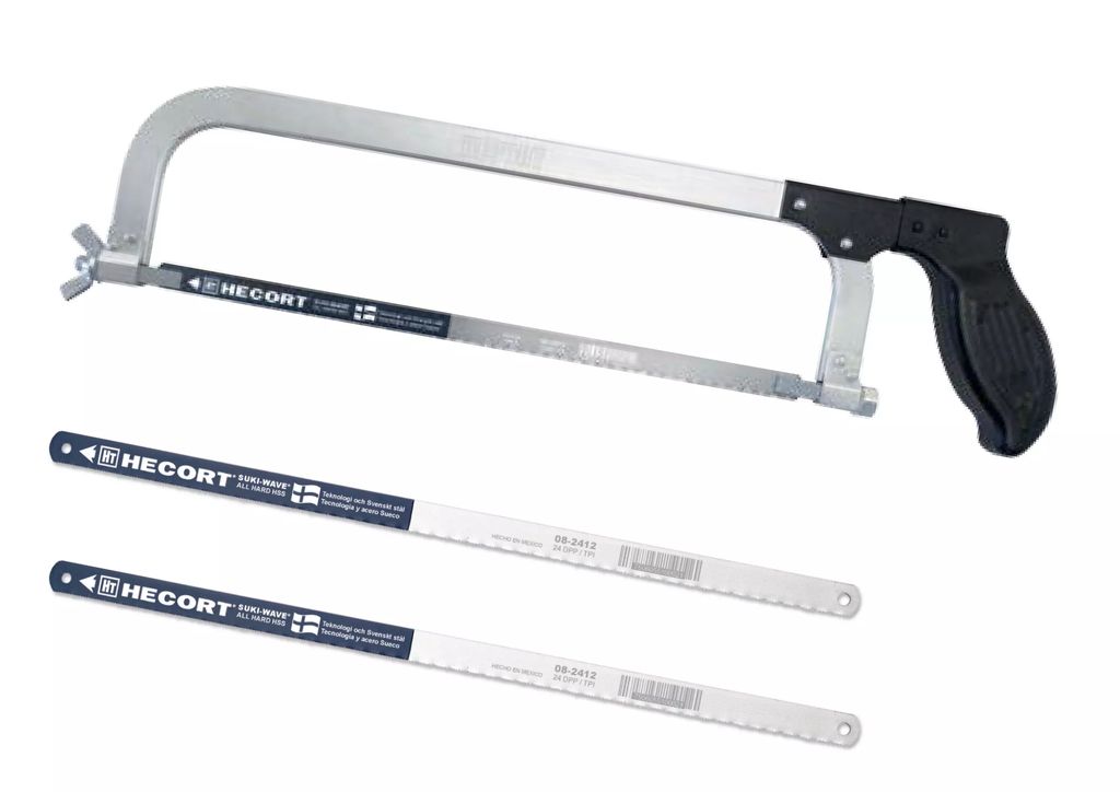 100 SEGUETAS MANUALES AAV 12"X1/2" 18 DPP + ARCO PARA SEGUETA "BATALLA" 10-0501", HECORT