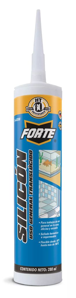 SILICON USO GENERAL TRANSP. 280 ML, FORTE