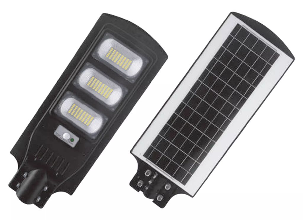 LAMPARA TIPO REFLECTOR URBANO DE LED 90 W CON PANEL SOLAR BATERIA DE LARGA DURACION, MAGNALUX
