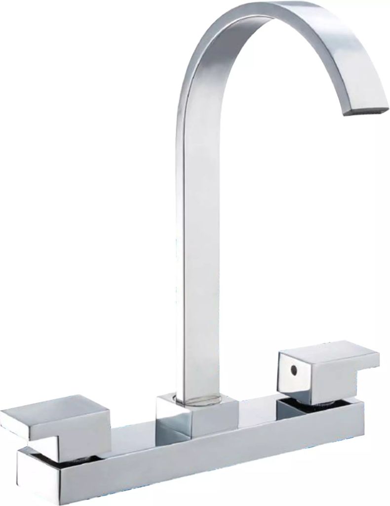 MEZCLADORA PARA FREGADERO 8" CUELLO TIPO BASTON MANERAL EN L, MUNICH