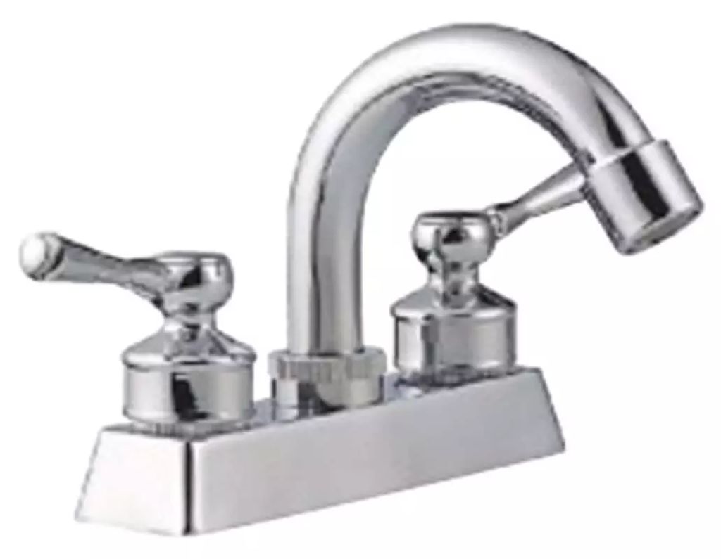 MEZCLADORA PARA LAVABO 4" MANERALES PALANCA CROMADA, MUNICH