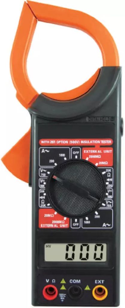 MULTIMETRO DIGITAL DE GANCHO VOLTAJE DCV, ACV, ACA INCLUYE MALETIN, HIGH POWER