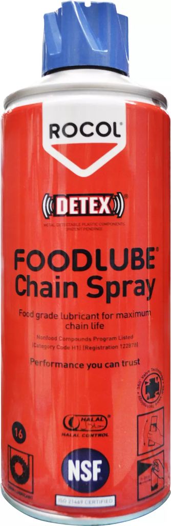 ACEITE PARA CADENAS AEROSOL 400 ML (13.53 OZ) (GRADO ALIMENTICIO FOOD LUBE CHAIN), ROCOL