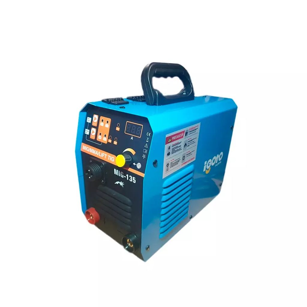SOLDADORA PARA ELECTRODO DE MICROALAMBRE 130 A 127V (MIG)(MMA)(LIF TIG), IGOTO