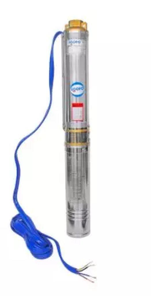 BOMBA SUMERGIBLE ½ HP 1" X 1" C/CAPACITOR INTERNO POZO PROFUNDO, IGOTO