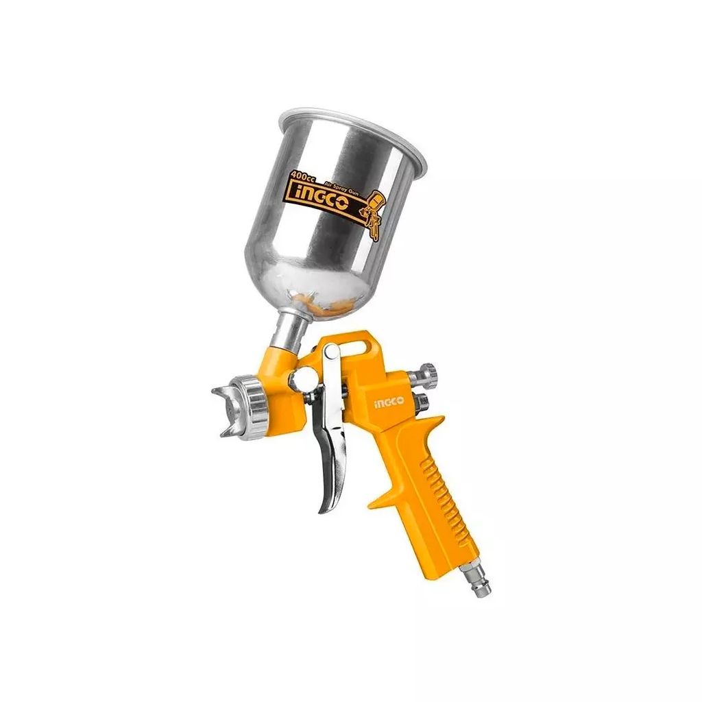 PISTOLA PARA PINTAR DE GRAVEDAD HIBRIDA VASO PLASTICO 400 ML 1.5MM, INGCO