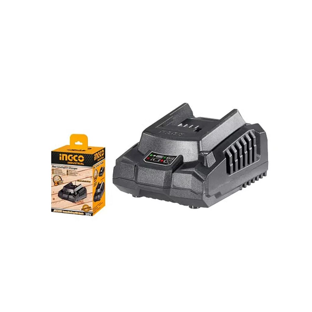 CARGADOR RAPIDO DE BATERIAS DE 20V 2.0AH y 4.0AH, INGCO