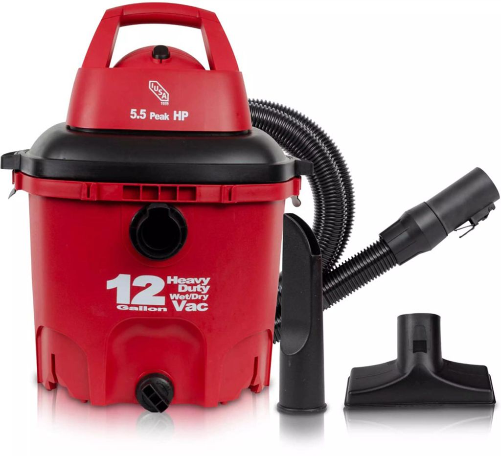 ASPIRADORA 5.5 HP 12 GAL MULTIUSOS CON 6 ACCESORIOS CON RUEDAS, IUSA