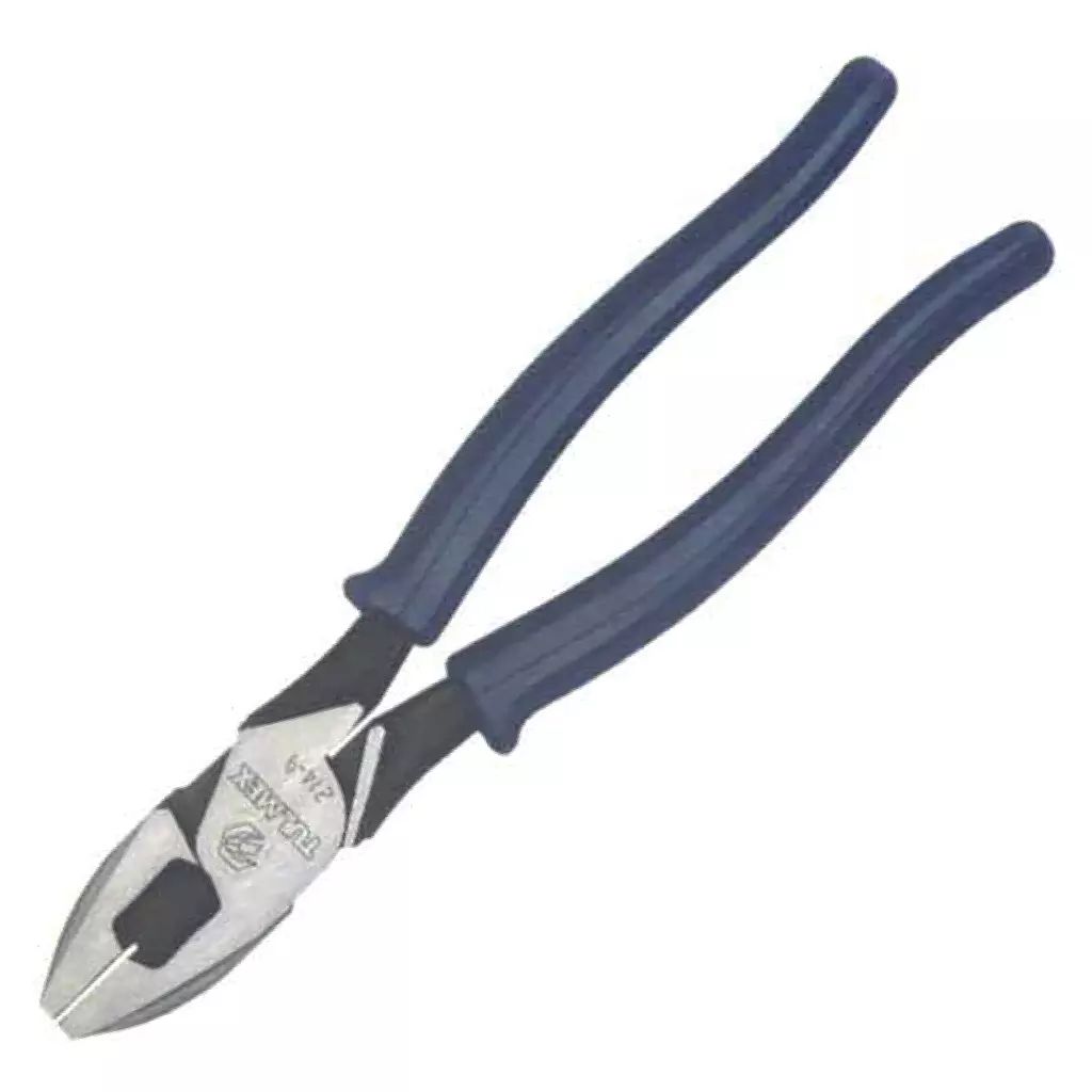 PINZA PARA ELECTRICISTA 8" UNIVERSAL CORTE LATERAL ALTA PALANCA CORTE REDONDA JAL. DE GUIAS, TULMEX