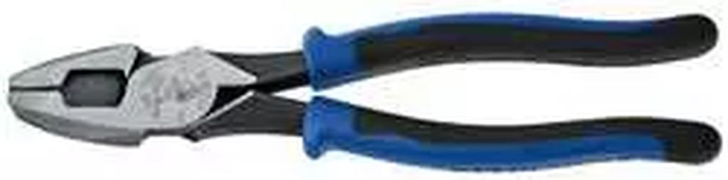 PINZA PARA ELECTRICISTA 8" UNIVERSAL CORTE LATERAL ALTA PALANCA CORTE REDONDA JAL. DE GUIAS, KLEIN