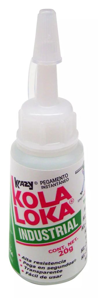 ADHESIVO INSTANTANEO USO INDUSTRIAL 20 GR (0.70 OZ), KOLA LOKA