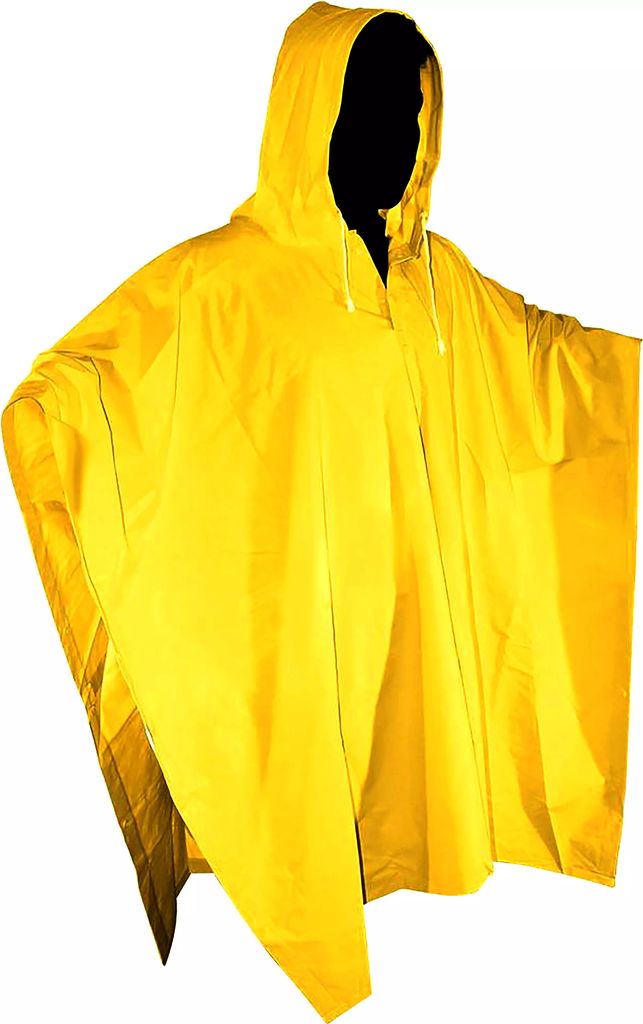 IMPERMEABLE UNITALLA CON CAPUCHA 80% PVC 20% POLIESTER AMARILLO (CAPAMANGA), LICA