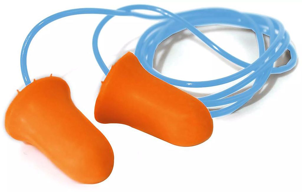 TAPON AUDITIVO DESECHABLE DE ESPUMA DE POLIURETANO CON CORDON 37 DB, LICA