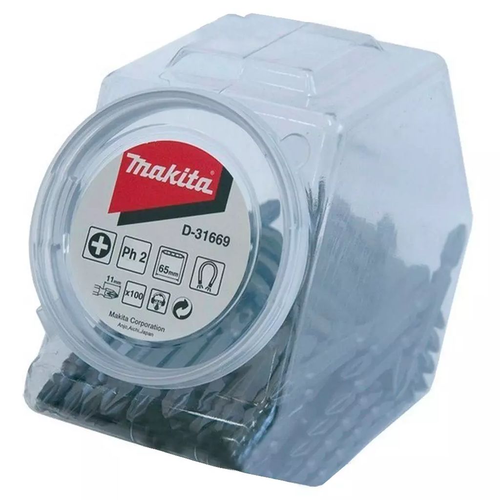 VITROLERO CON 100 PUNTAS PHILLIPS #2, MAKITA