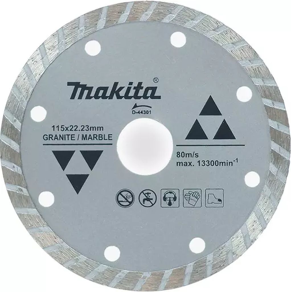 DISCO DE DIAMANTE 4.1/2"X0.07"X7/8" TURBO PARA GRANITO, MAKITA
