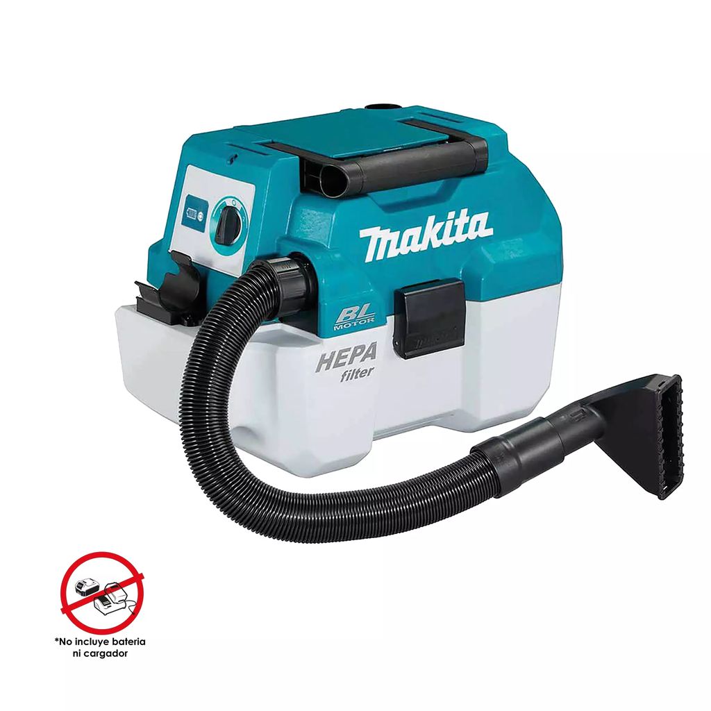 ASPIRADORA INALAMBRICA 18V 600 ML 1.2M3/MIN 6.7 KPA FILTRO DE FELPA SIN BAT NI CARGADOR ACCS, MAKITA